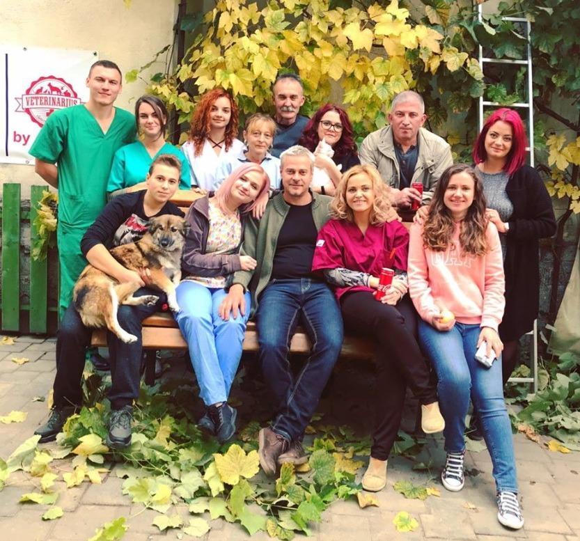 Das Tierarzt-Team von Dr. Peter Madaras in Cluj.